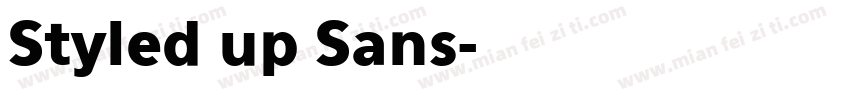 Styled up Sans字体转换